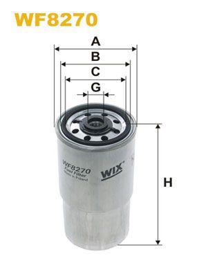 WIX FILTERS Топливный фильтр WF8270